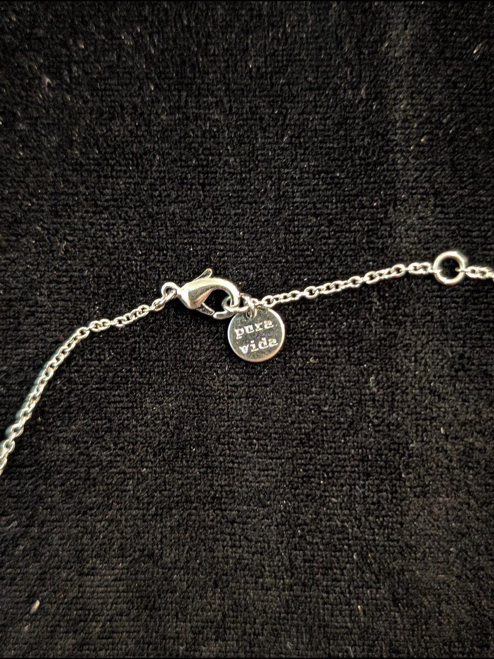 Pura Vida Silver Tone White Daisy Pendant Choker Necklace 16" Petite - Picture 4 of 8